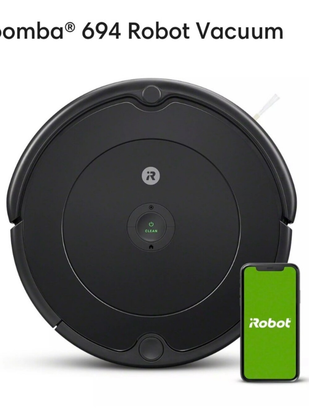 iRobot Roomba 694 Robot Vacuum - Black